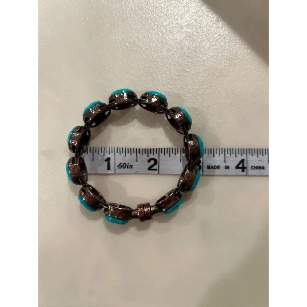 turquoise magnetic clasp bangle